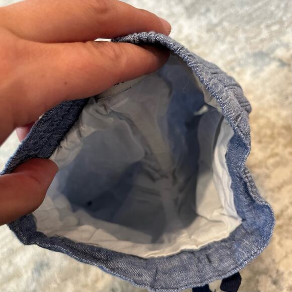 Janie and Jack Balto Blue Baby Linen Joggers 0-3 Months - Picture 4 of 7